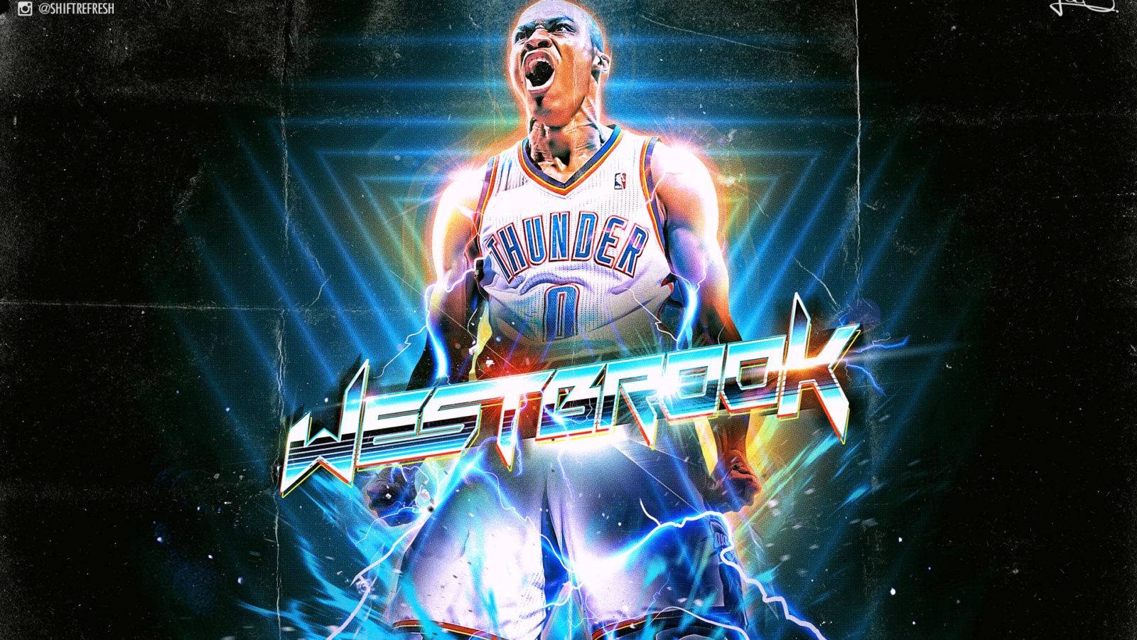 russell westbrook retro nba wallpaper by skythlee dalsv7n