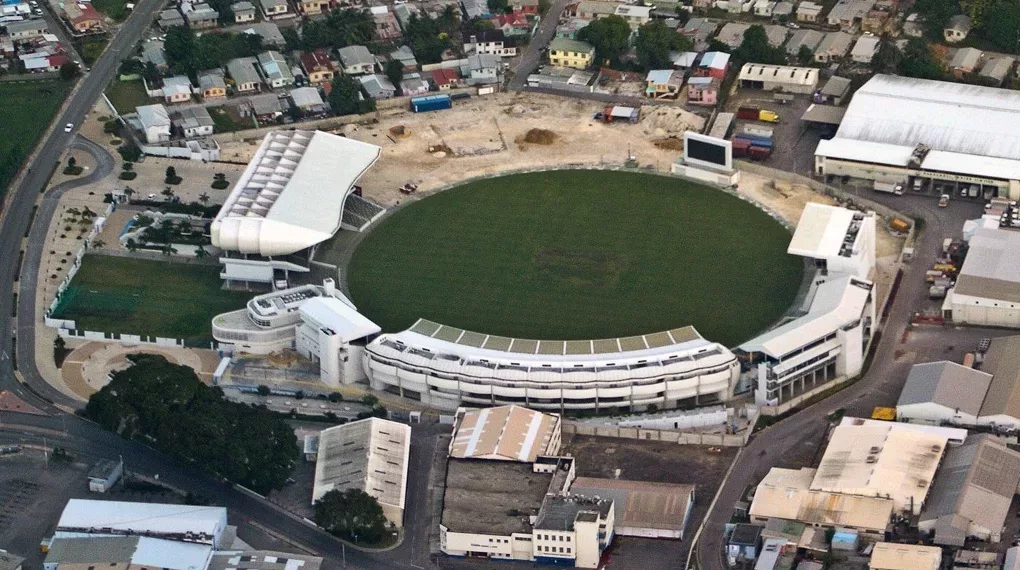 Aerial View of Kensington Oval in Bridgetown Barbados