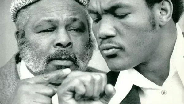 George Foreman and Archie Moore 1973 jpg