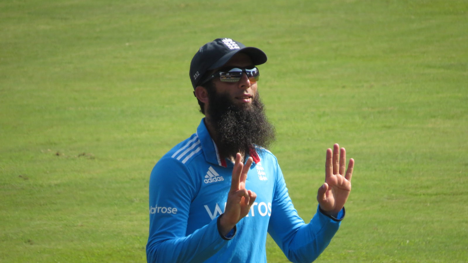 Moeen Ali during a match against Sri Lanka at the R.Premadasa