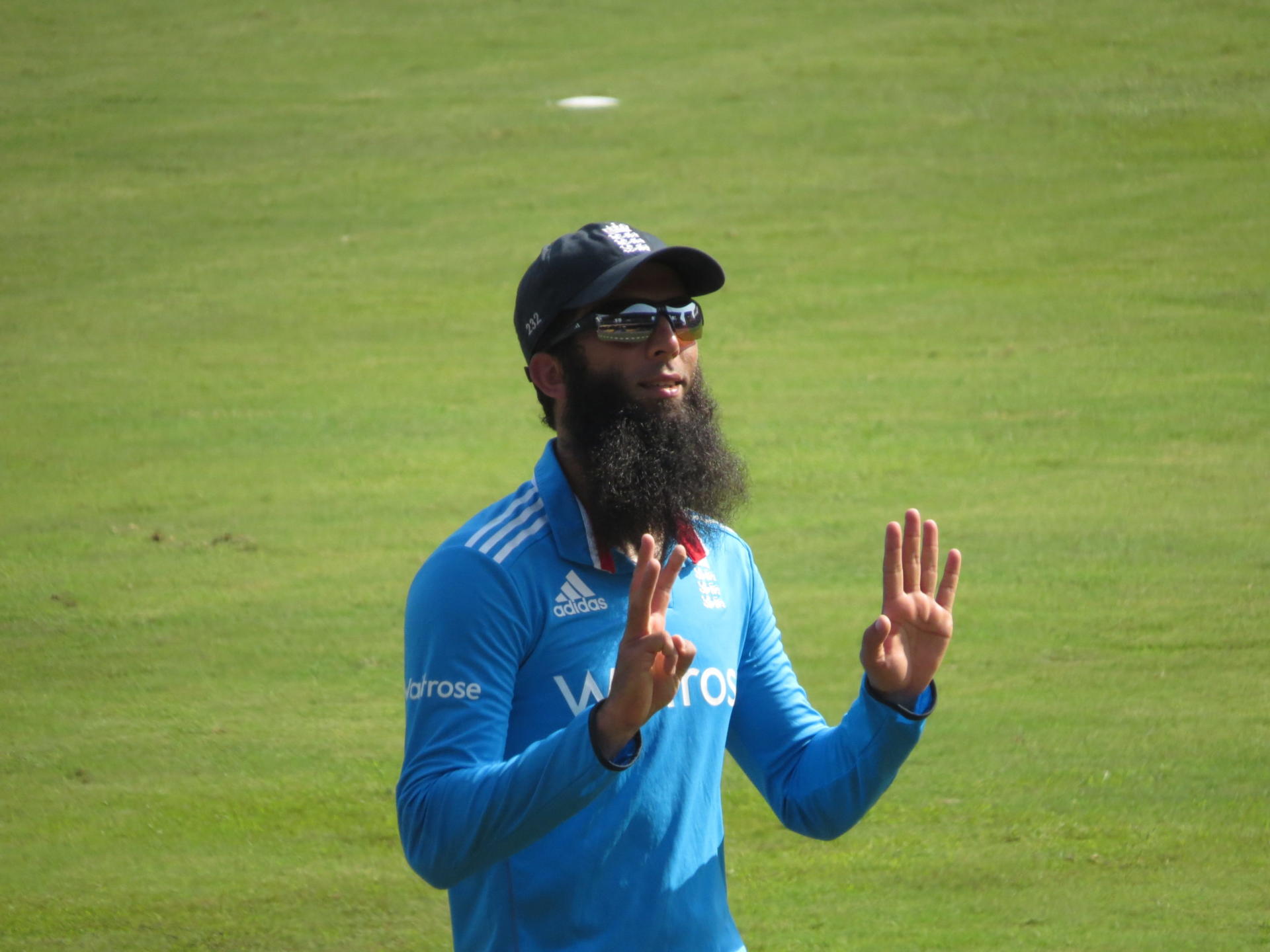 Moeen Ali during a match against Sri Lanka at the R.Premadasa