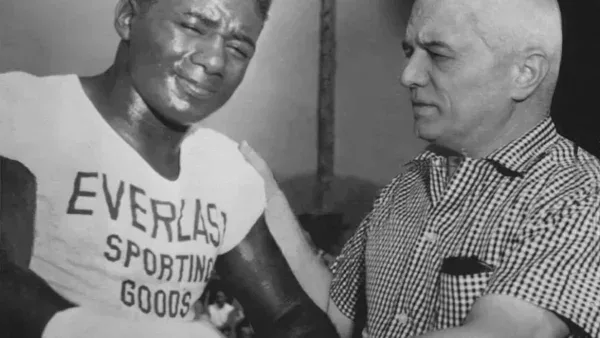 Cus DAmato and Floyd Patterson 1957