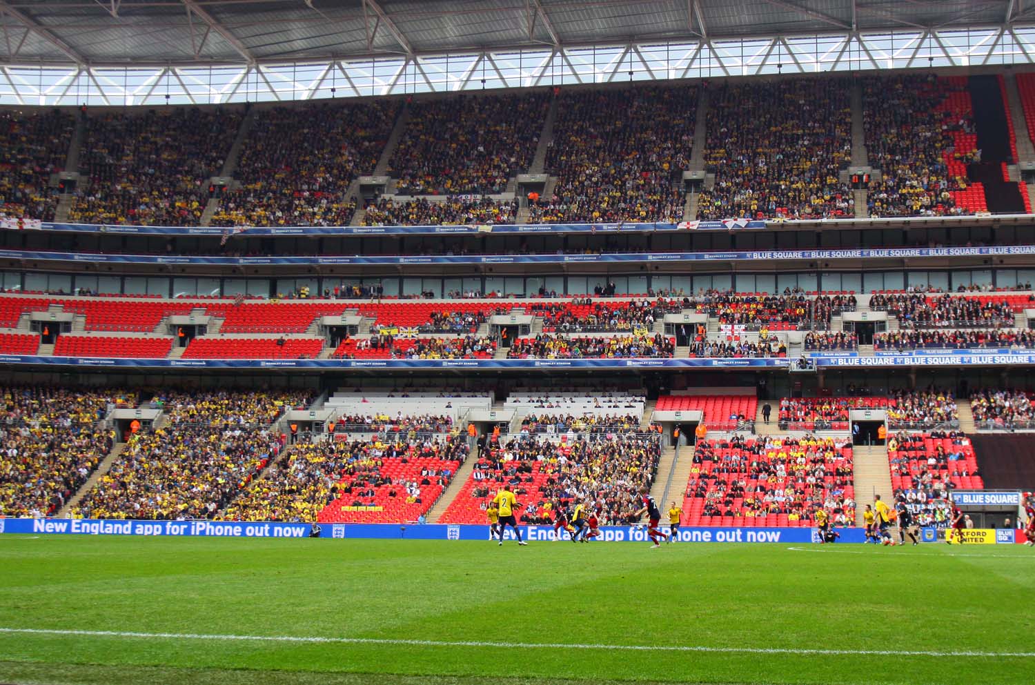 The north stand in Wembley Stadium