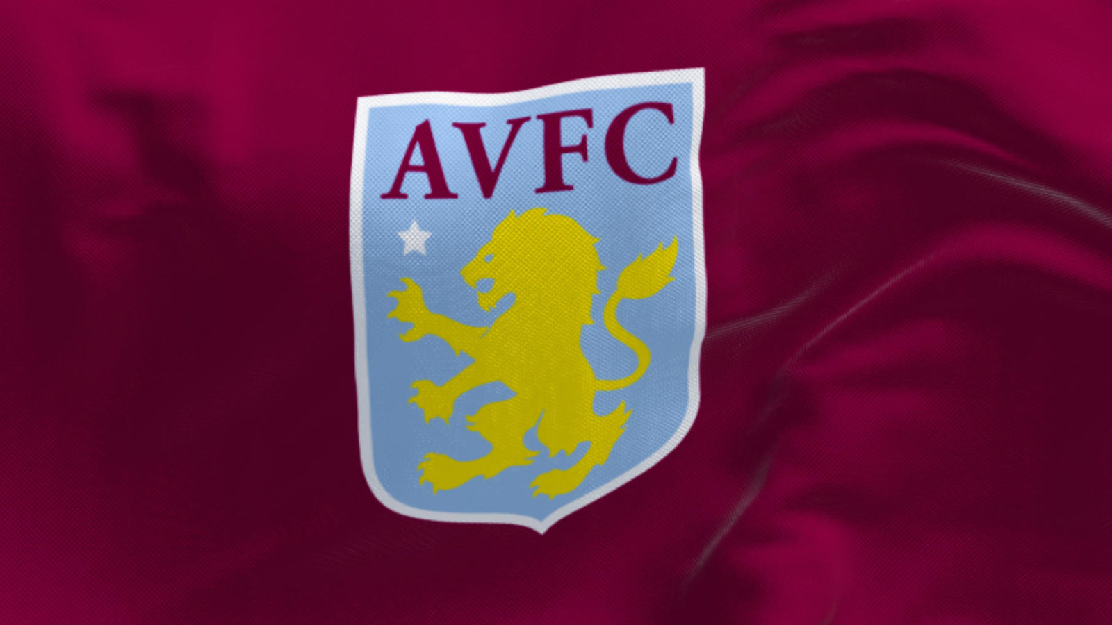 Aston Villa Football Club flag waving
