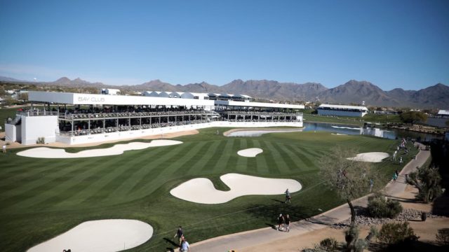 Follow all the excitement as fans queue up for the Waste Management Phoenix Open, renowned for its unique golf experience.