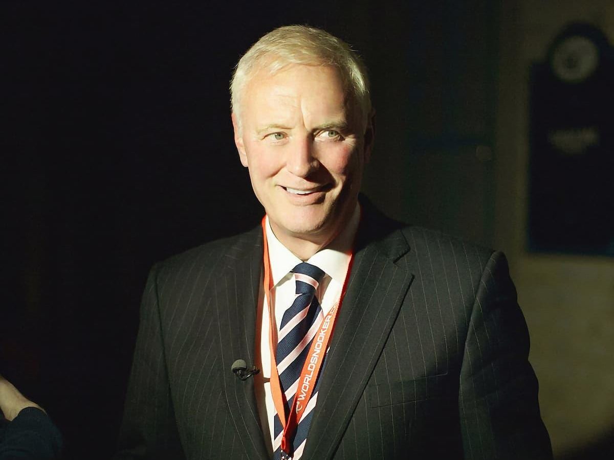 Barry Hearn posing at a Matchroom Sport event