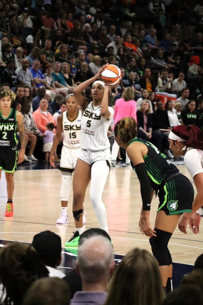 Angel Reese Shooting Free Throws.