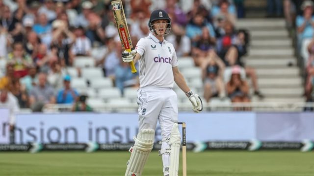 Brook's Triple Ton Puts England in Charge on Historic Day