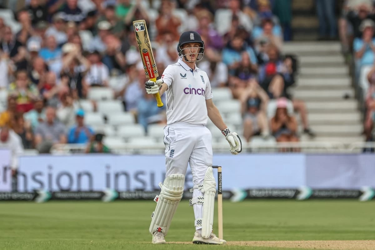 Brook's Triple Ton Puts England in Charge on Historic Day