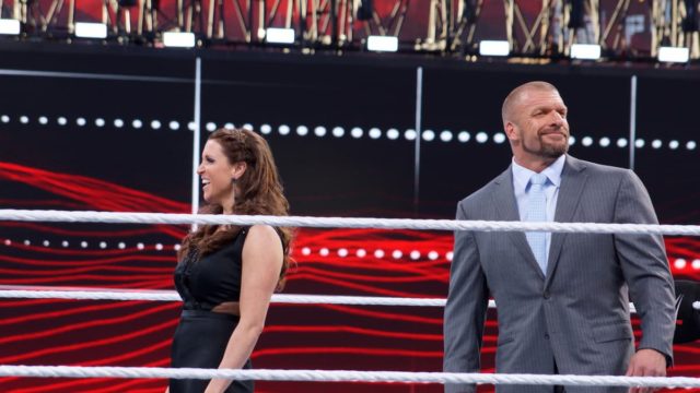 Stephanie McMahon smiling at a WWE event