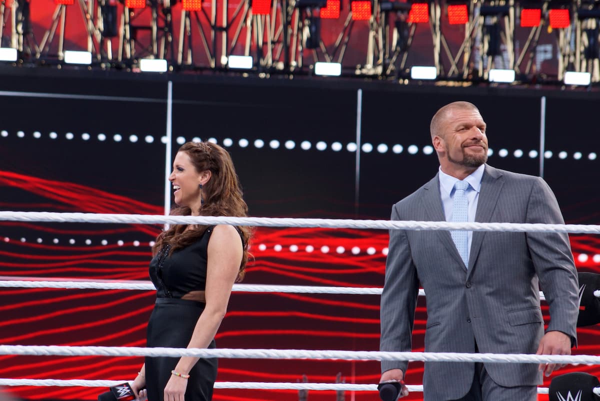 Stephanie McMahon smiling at a WWE event