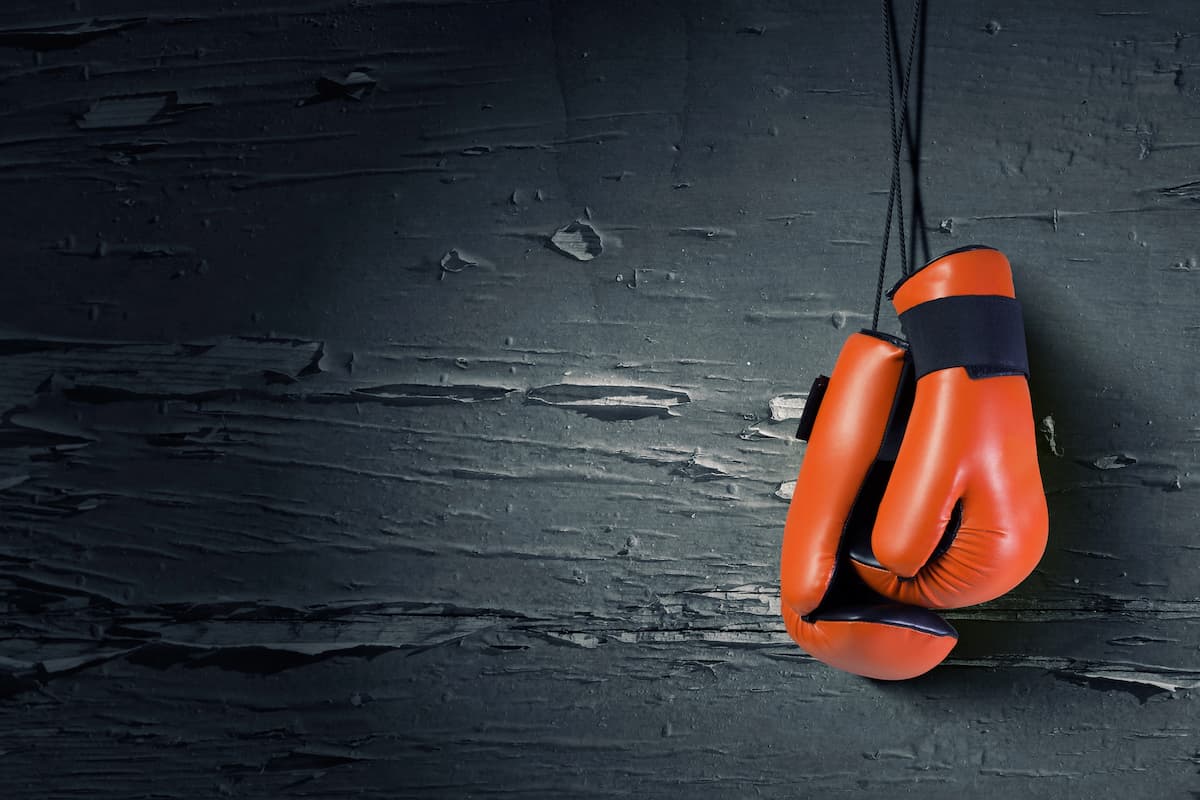 Barney Ross in boxing stance during his prime fight years