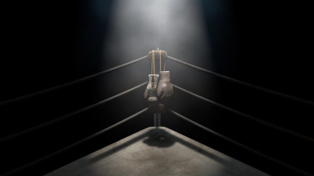 Sammy Langford in the boxing ring during his prime