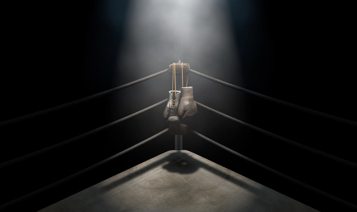 Sammy Langford in the boxing ring during his prime