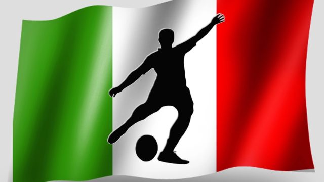 Italy's 2006 World Cup winning team celebrating with the trophy