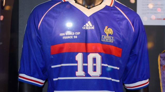 France 1998 World Cup Squad celebrating victory at Stade de France