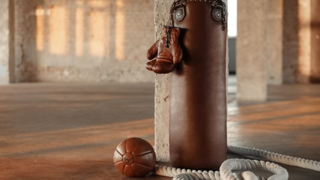 Matthew Saad Muhammad boxing in the ring, fierce and focused