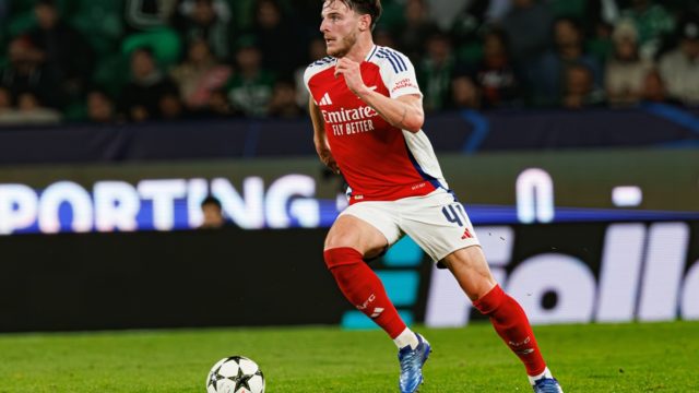 Collage of Premier League record transfer signings in their club shirts on the pitch