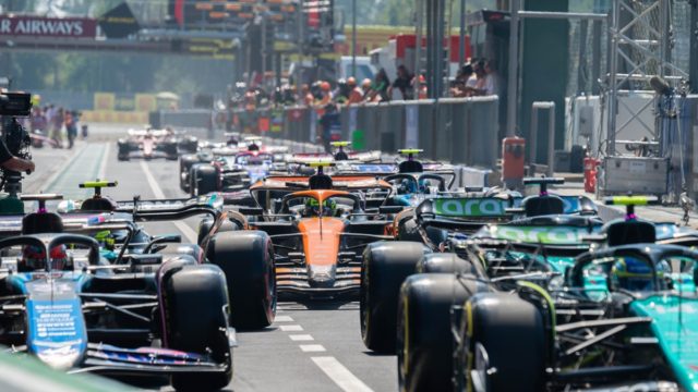 Lewis Hamilton Max Verstappen and Fernando Alonso on a Formula 1 podium with stylised money graphics in the background.