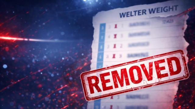 Undefeated Fighter Removed from Welterweight Rankings