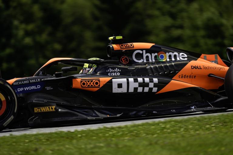 Formula 1 cars racing during an F1 Sprint weekend