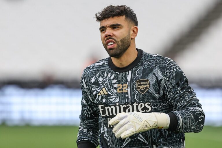 David Raya celebrates after Arsenal’s Premier League win over West Ham