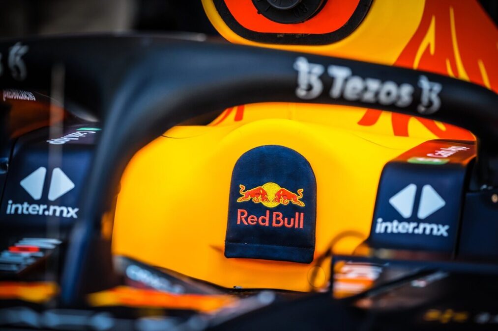 Red Bull Racing garage before Formula 1 practice at the Australian Grand Prix