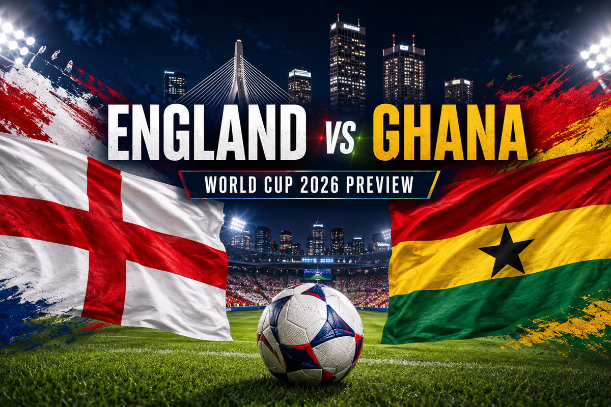 England vs Ghana World Cup 2026 Preview: UK Kick-Off Time, BBC TV Channel and Prediction