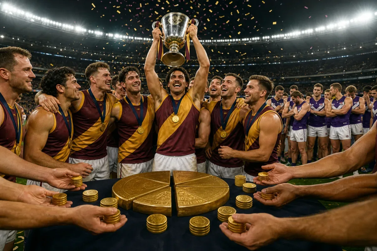 Brisbane Lions’ 2026 AFL premiership win and prize money distribution under new AFL structure